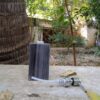 Black-grey marble liquid soap dispenser