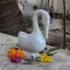 Vintage marble bird statue