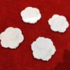 Set of 4 natural hand carved marble coasters