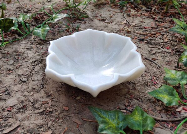 decorative marble flower bowl