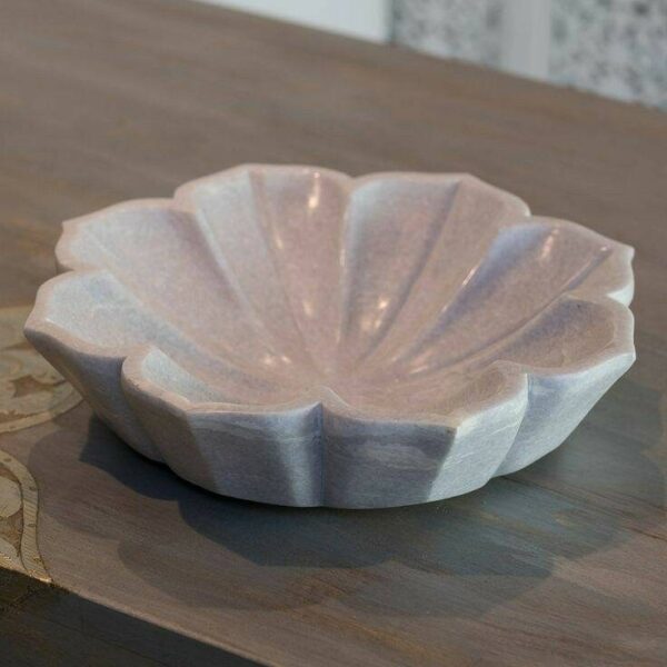 decorative marble flower bowl