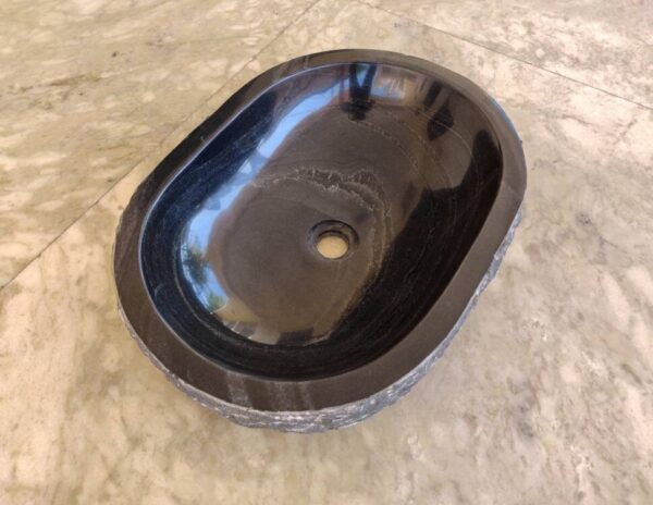 Natural Black Marble counter basin