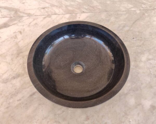 Natural Black Marble counter basin