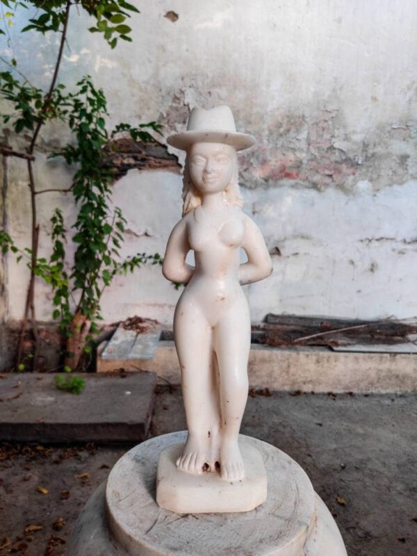 Vintage lady statue