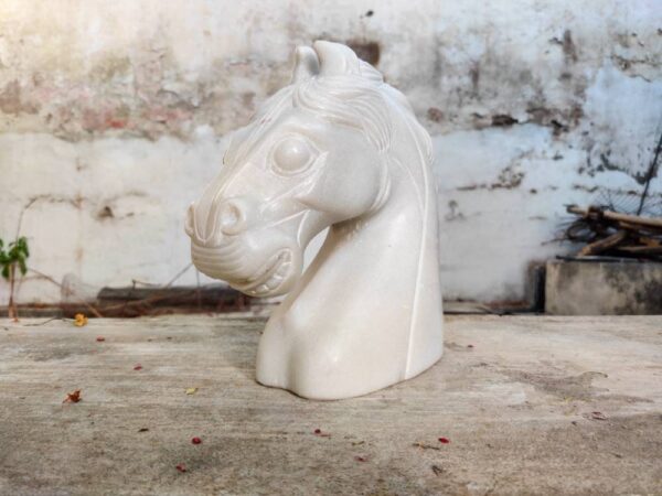 Handmade Solid Marble Horse Sculpture figurine