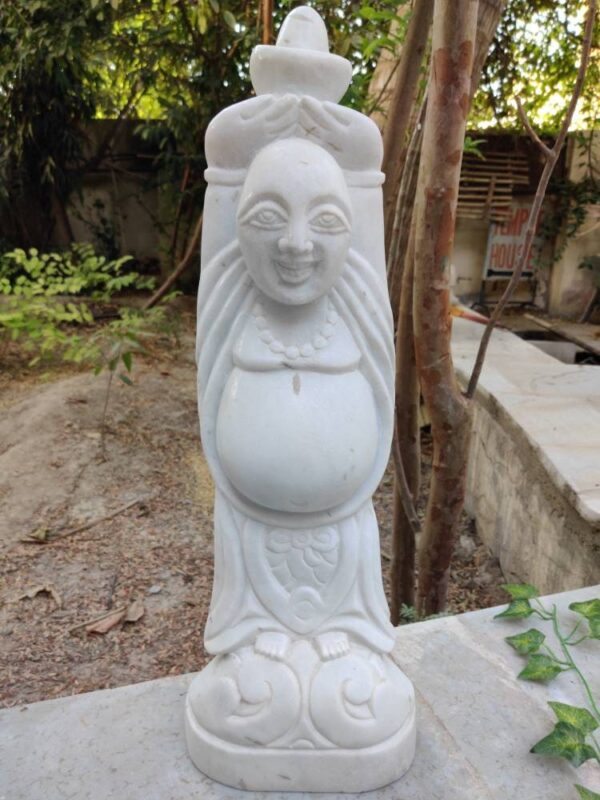 Vintage Marble Buddha Statue