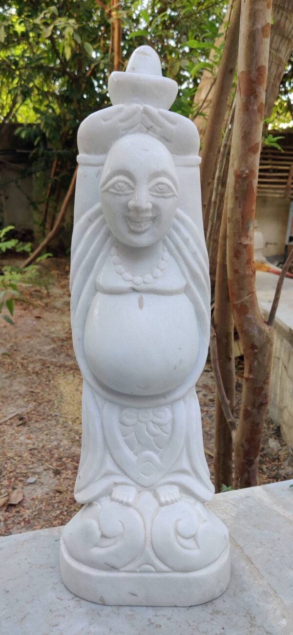 Vintage Marble Buddha Statue