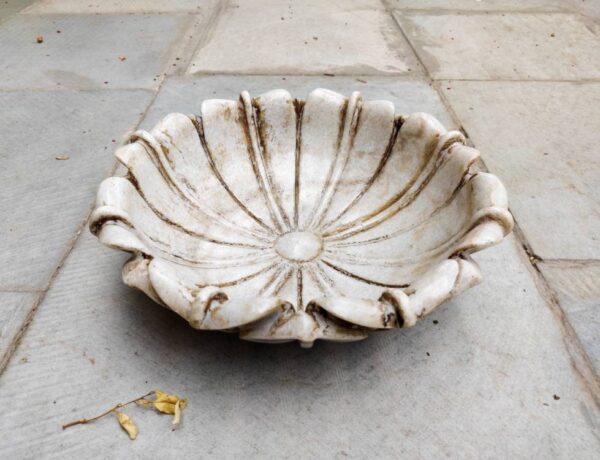 Stone Patina Flower Bowl