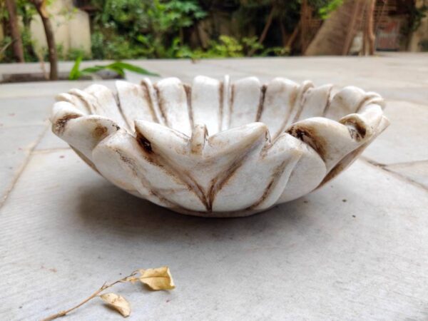 Stone Patina Flower Bowl