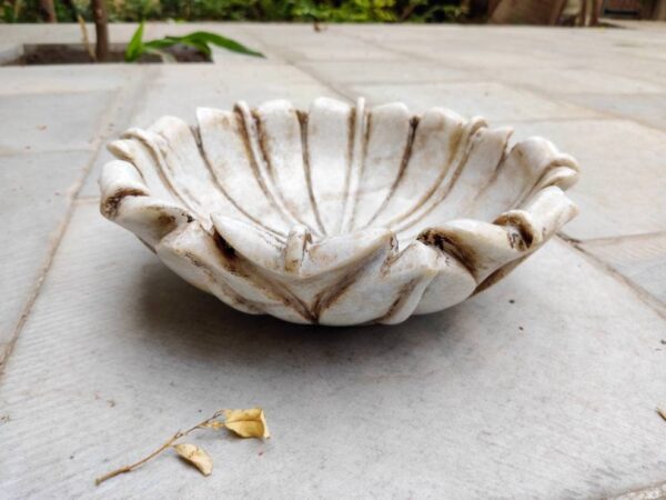 Stone Patina Flower Bowl