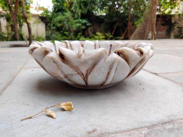 Stone Patina Flower Bowl