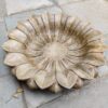 Jumbo Size Stone Patina Flower Bowl