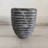 Natural black stone bowl