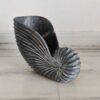 Natural black stone bowl