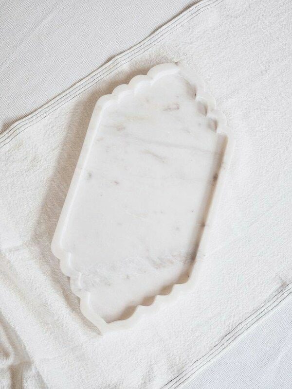 Decorative marble handmade tray