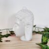 Marble hand carved buddha head