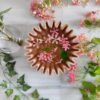 Matte finish natural ruffled Marble Bowl