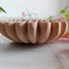 Matte finish natural ruffled Marble Bowl