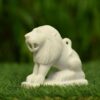 small marble handmade lion statue