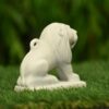 small marble handmade lion statue