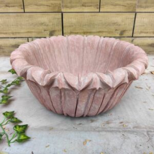 Jumbo size Patina Marble flower bowl