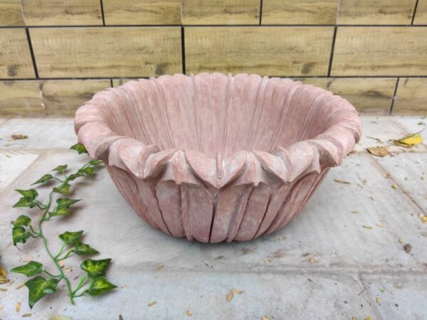 Jumbo size Patina Marble flower bowl