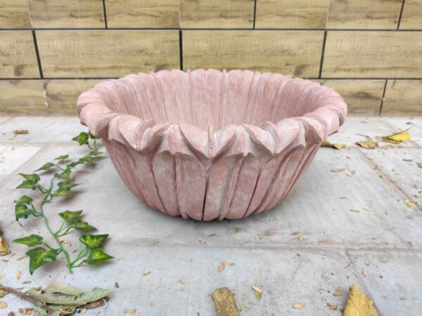 Jumbo size Patina Marble flower bowl