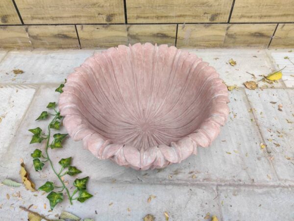 Jumbo size Patina Marble flower bowl