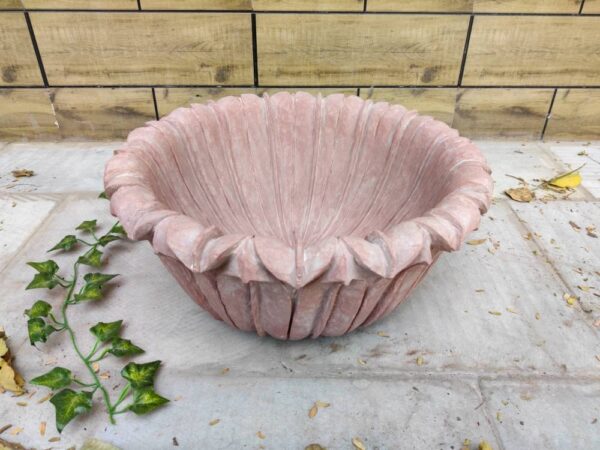 Jumbo size Patina Marble flower bowl