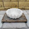 Jumbo Decorative Marble Scallop Bowl