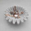 Ruffle Marble Flower Bowl