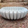 Ruffle Marble Flower Bowl