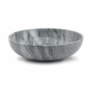 Cloud Gray 15" Marble Bowl