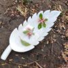 Leaf design marble hand carved bowl