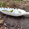 Leaf design marble hand carved bowl