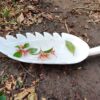 Leaf design marble hand carved bowl