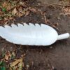 Leaf design marble hand carved bowl