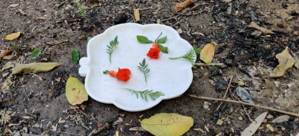 Decorative Marble flower tray