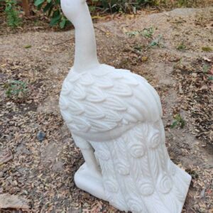 Marble Peacock statue