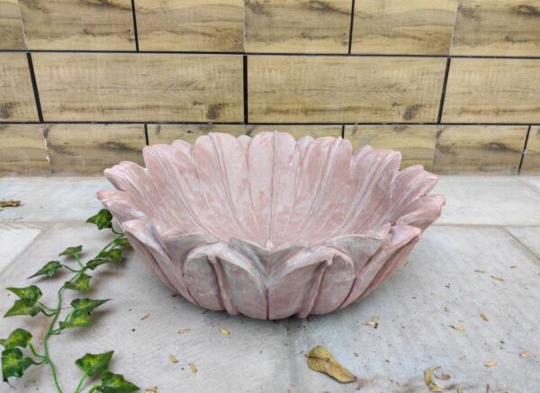 Jumbo size Patina Marble flower bowl