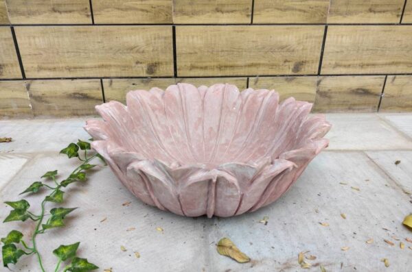 Jumbo size Patina Marble flower bowl