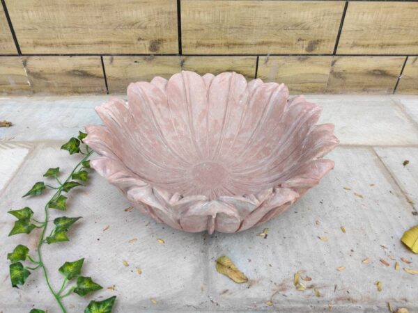 Jumbo size Patina Marble flower bowl