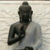 Black marble Buddha statue