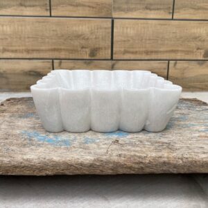 Natural Hand Carved Marble Bowl