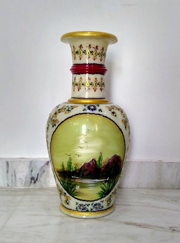 Decorative marble vase