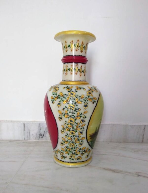 Decorative marble vase