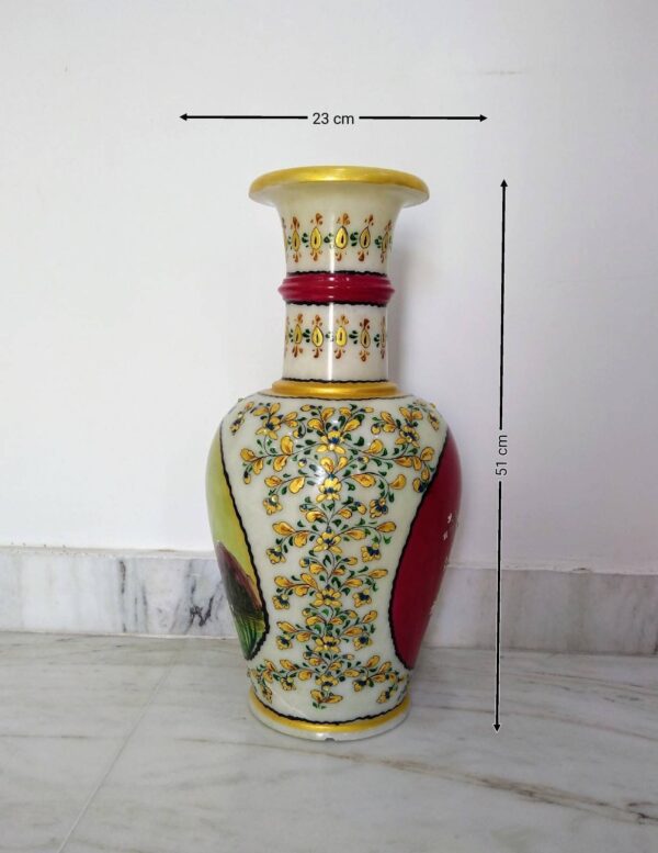 Decorative marble vase