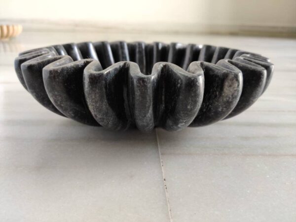 Decorative Ruffled Marble Bowl