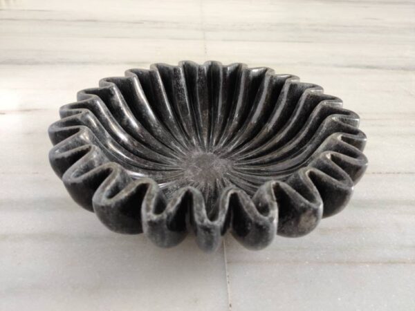 Decorative Ruffled Marble Bowl