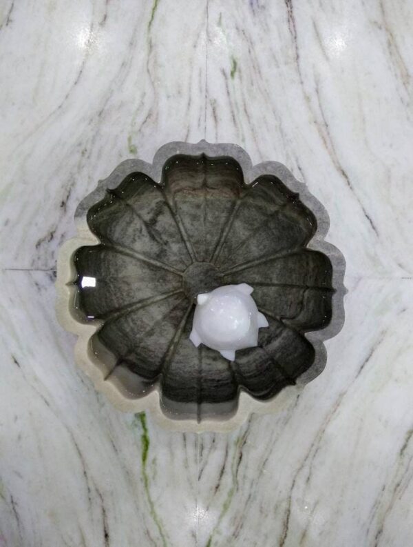 Decorative marble floating tortoise